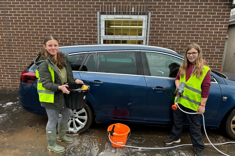 More than 30 cars were cleaned by Copplestone Church Youth club members. AQ 7792