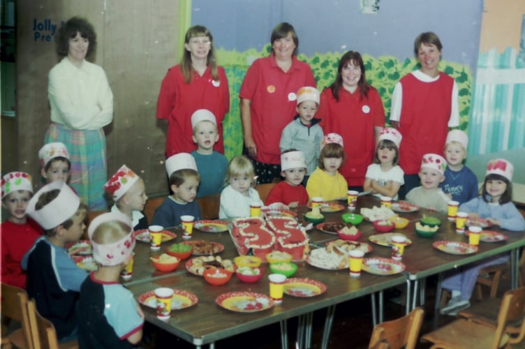 Jolly Tots Nursery celebrated its 35th birthday with a tea party in September 2003. DSC00629