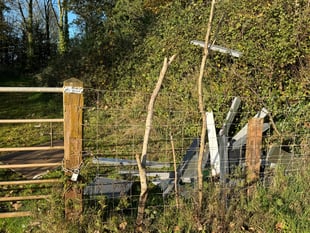 Another incident of flytipping near Crediton

