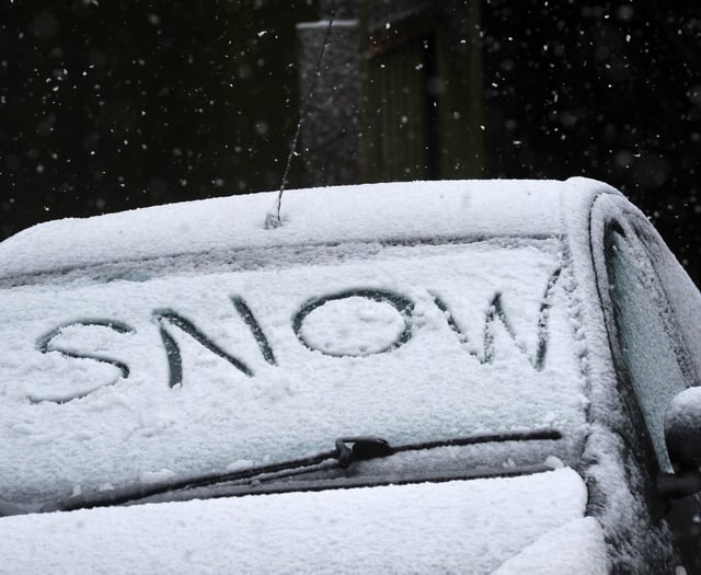 Possibility of snow and ice for South West as Met Office issue warning