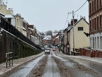 Snow is still causing issues in the Crediton area
