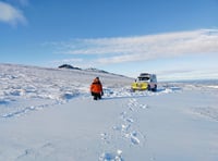 Stranded backpacker rescued in blizzard conditions on Dartmoor 