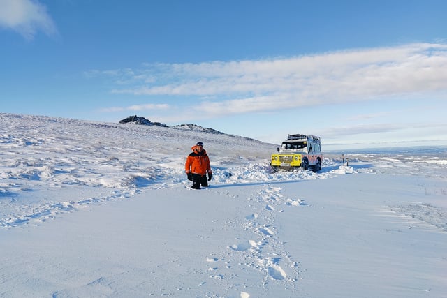 Stranded backpacker rescued in blizzard conditions on Dartmoor 