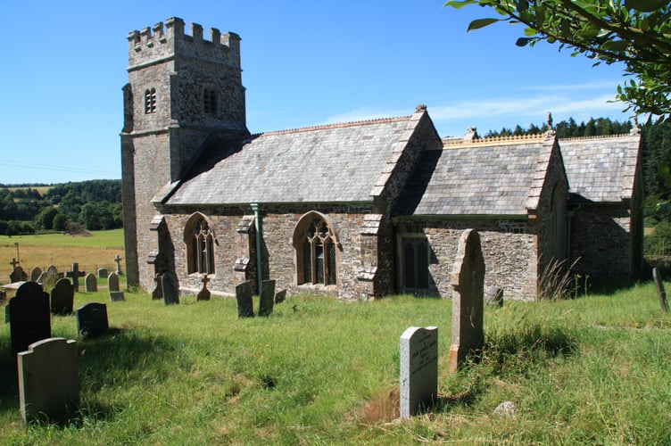 All Saints Church at Eggesford.
