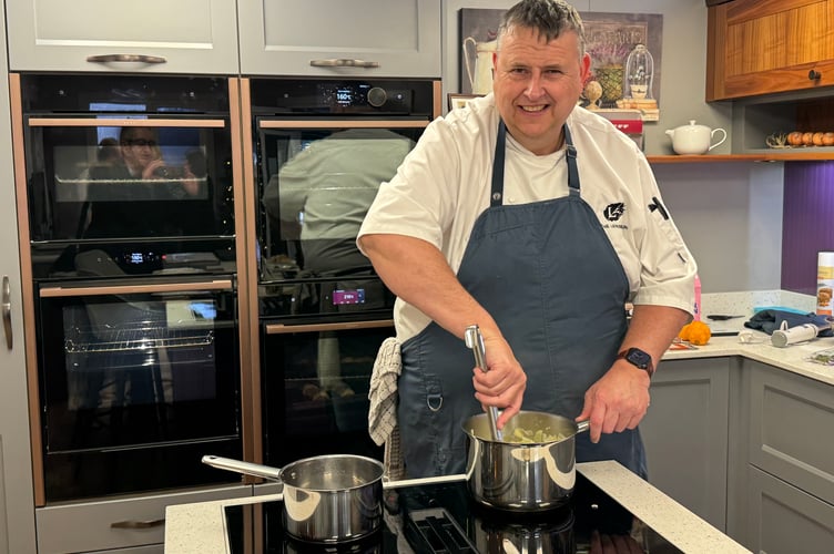 Chef Richard Hunt at Ashgrove Kitchens.  AQ 8755