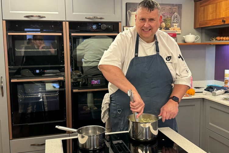 Chef Richard Hunt at Ashgrove Kitchens. AQ 8755