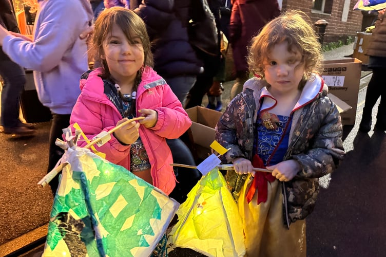 Two young lantern carriers.  AQ 8959
