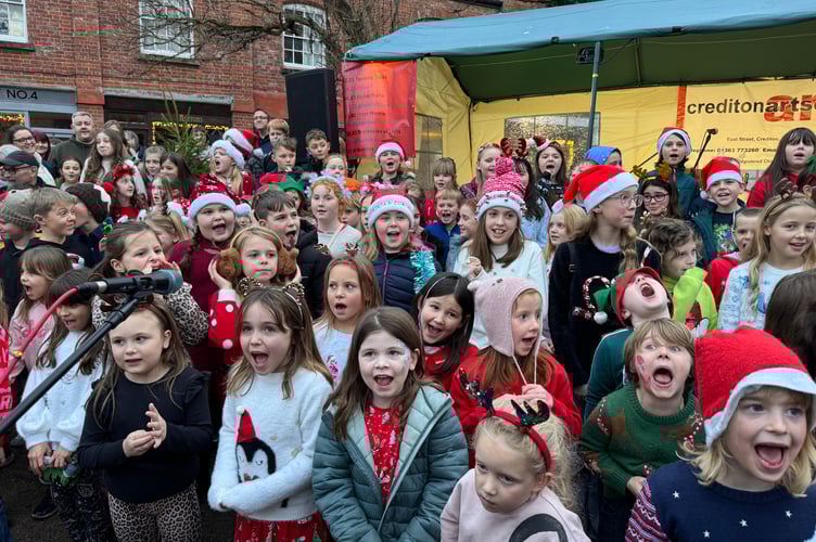 Children who sang in the Town Square.  AQ 8880
