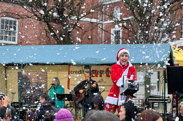 Rob Pudner with his snow machine.  AQ 8846