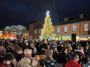 A great display of lights in Crediton
