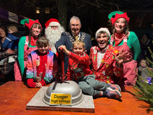 Toby (5), switched on Crediton’s Christmas Lights
