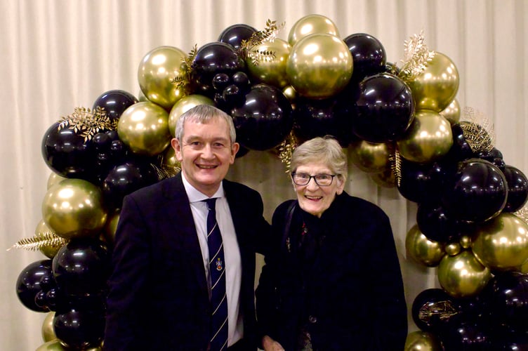 Editor Alan Quick with Courier contributor Mary Nunn