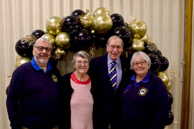 From left, John Whitehouse, Bronwyn Nott, Eric Parkes and Ann Whitehouse of Crediton and District Lions Club
