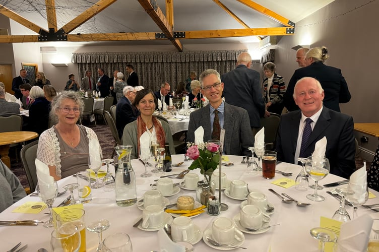 Band members and supporters at the anniversary dinner.  AQ 7690
