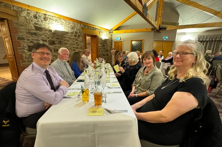 At the Town Band dinner. AQ 7700