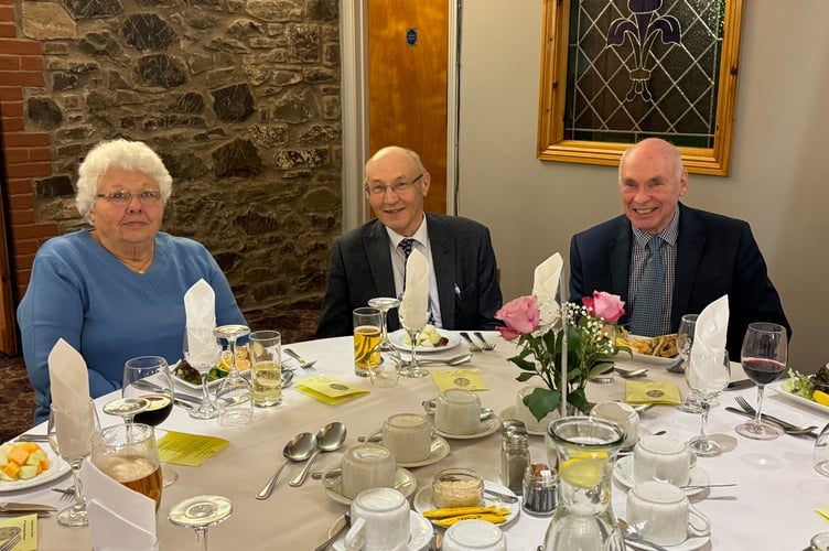 At the Town Band dinner.  AQ 7705
