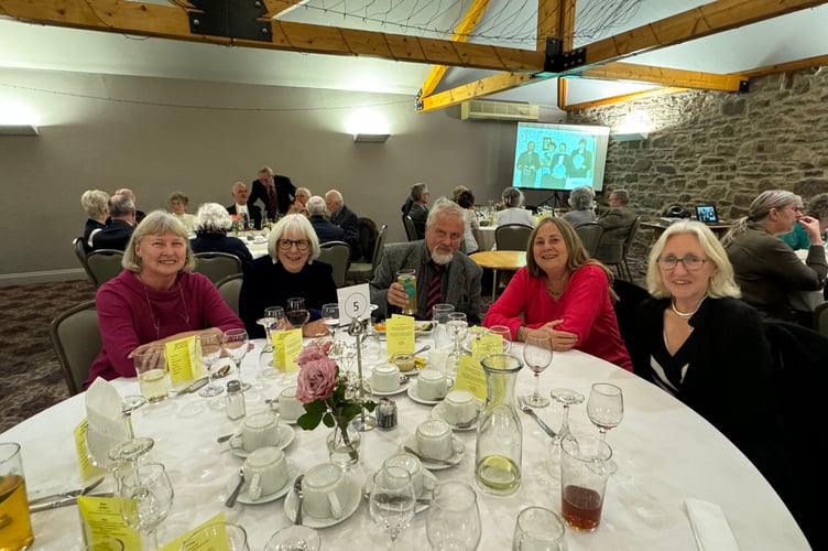At the Town Band dinner.  AQ 7726
