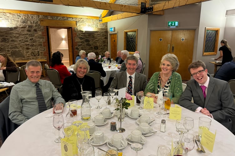 At the Town Band dinner. AQ 7724