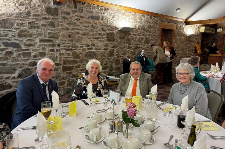 At the Town Band dinner.  AQ 7692
