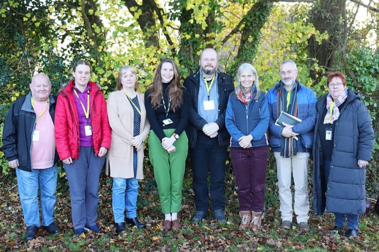 Mentors with Rachel Woods, fourth from left