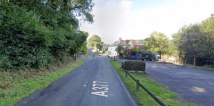 Storm Darragh: Fallen tree blocks A377 both ways