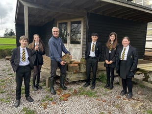 Farming support for QE School’s outdoor learning project
