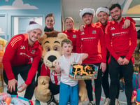 Footballers took time out to spread some festive cheer
