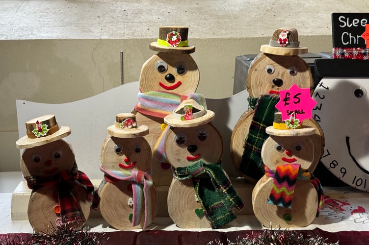 Some of the items for sale on one of the stalls.  AQ 8368
