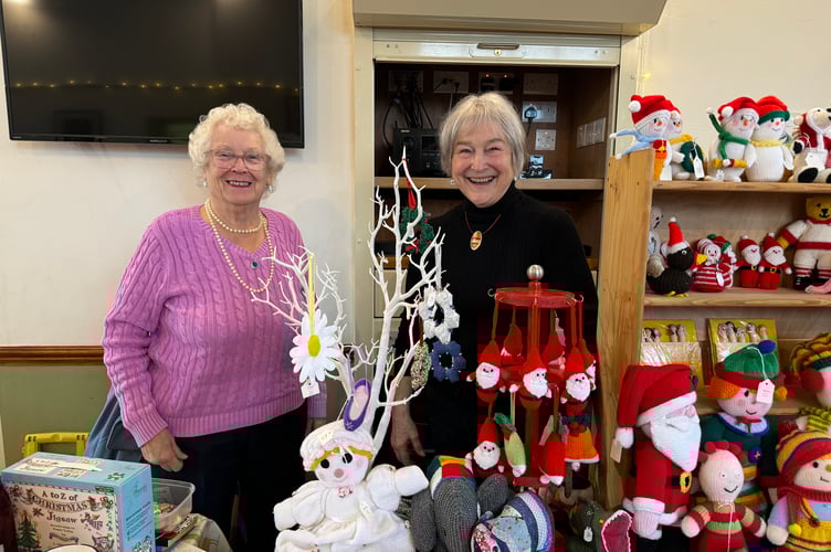 Behind one of the stalls at Coldridge Winter Fair.  AQ 8360