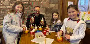 Children loved Christingle time at Crediton
