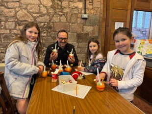 Children loved Christingle time at Crediton
