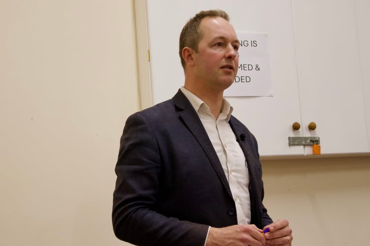 Richard Foord during debate 2 (LDRS Alfie Richardson)