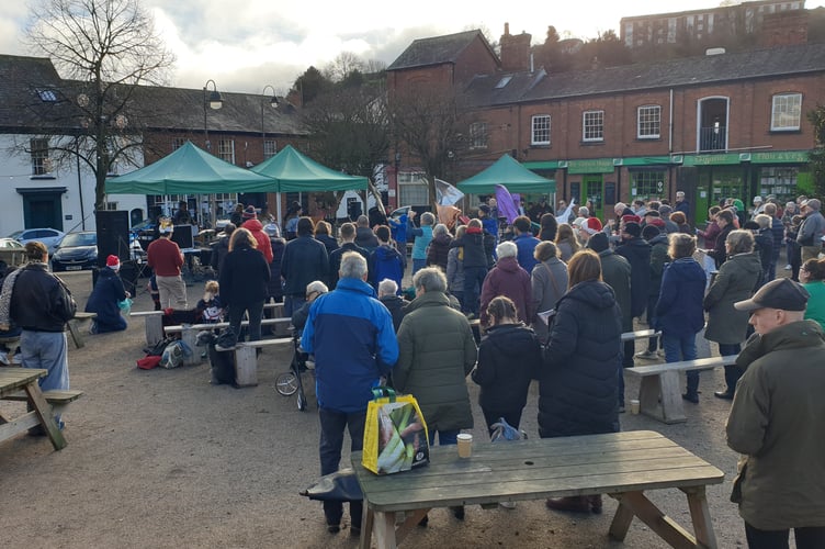 More than 200 people attended the Christmas Celebration in the Town Square.
