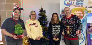 Christmas jumpers at Lords Meadow Leisure Centre
