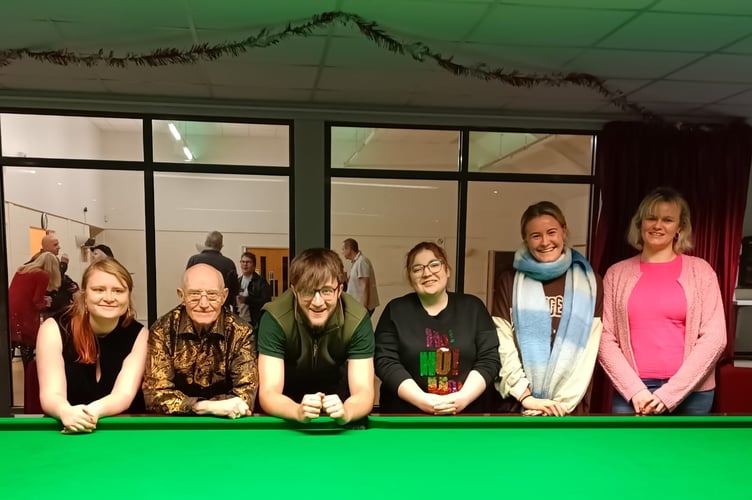 Anthony and some of his past juniors, from left, Sarah, Anthony, Matthew, Katrina, Sapphire and Chantelle.