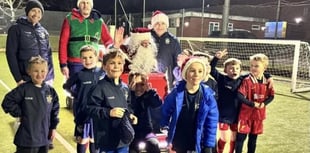 Santa visits Crediton Youth FC