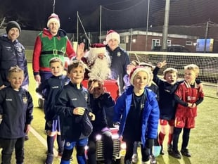 Santa visits Crediton Youth FC