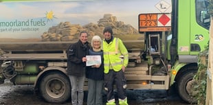 Throwleigh pensioner wins heating oil for Christmas