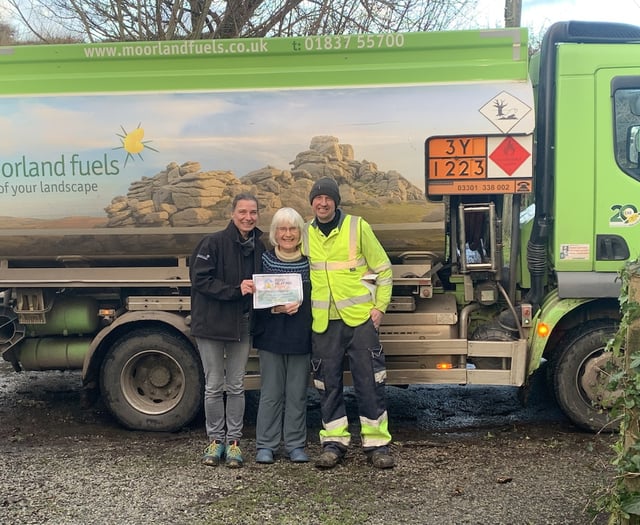 Throwleigh pensioner wins heating oil for Christmas