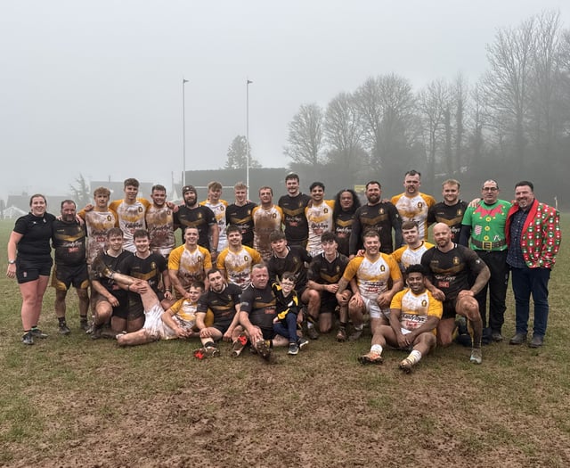 Toby's Tinsel Titans won the Crediton Boxing Day match