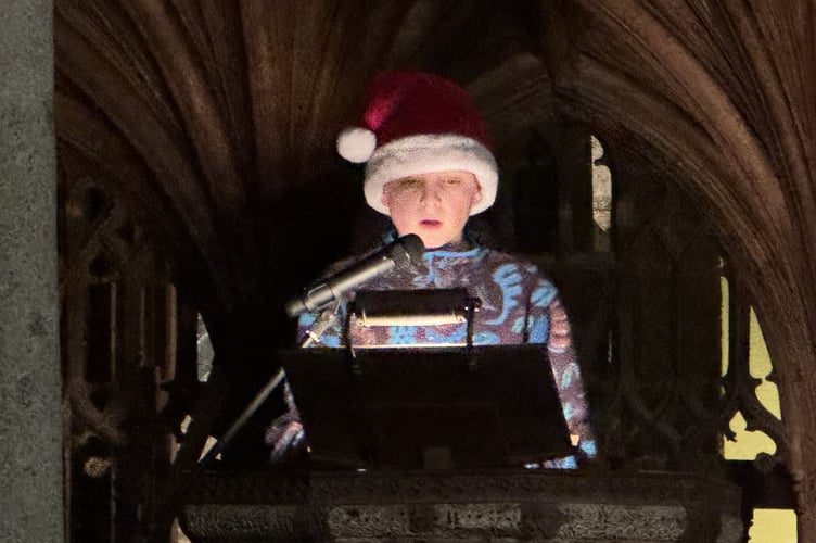 The narrator for the service at St Matthew's Church, Coldridge