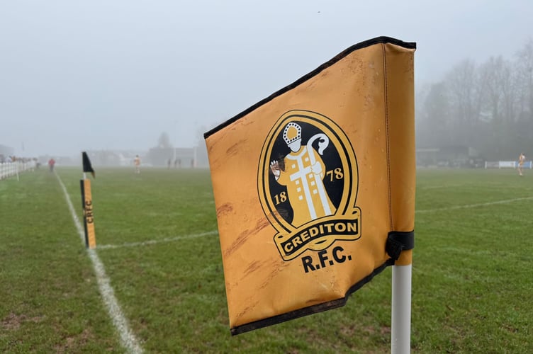 Crediton RFC corner flag rugby