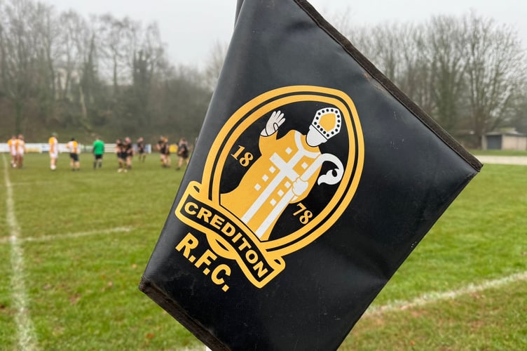 Crediton RFC corner flag rugby