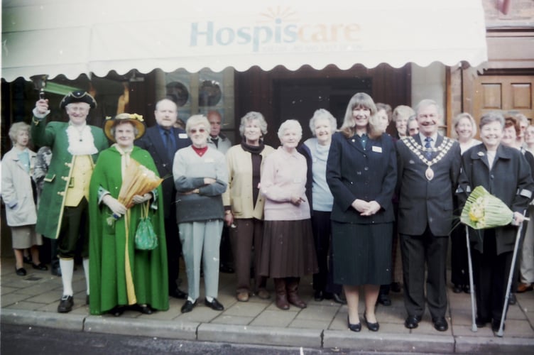 The official opening of the Hospiscare charity shop in Crediton in February 2004. DSC00855