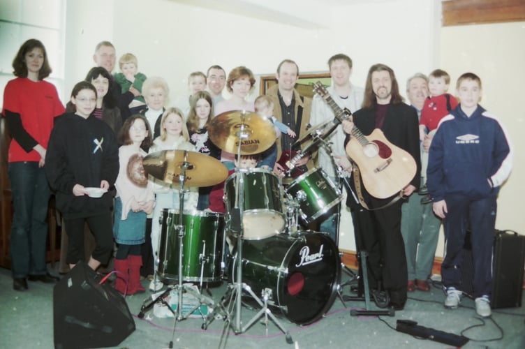 Some of those who attended a Friends Day at Crediton Congregational Church in March 2004. DSC01256