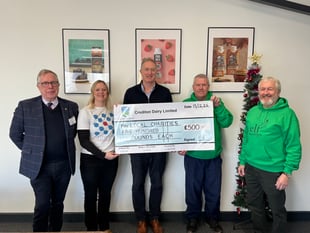Crediton Dairy donates £500 each to five charities