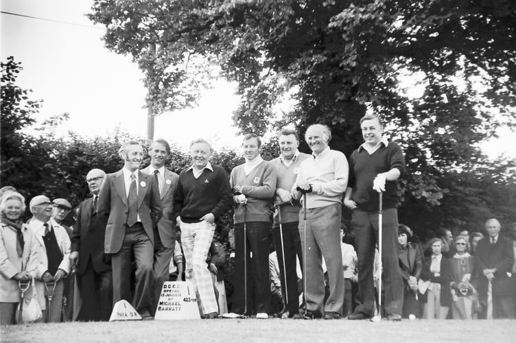 Michael Barrett officially opened Downes Crediton Golf Club on June 13, 1976. DSC00269