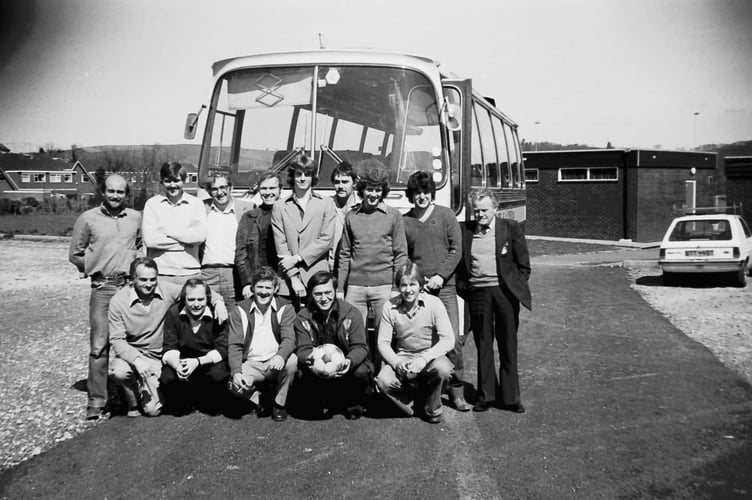 Members of Crediton United AFC left for an Easter trip to Bournemouth in April 1980. DSC00357