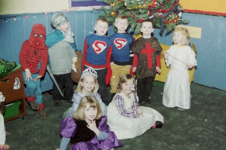 Pippins Pre-School and Nursery staged an end of term Christmas play in December 2003, and pictured are some of the cast.  DSC00576