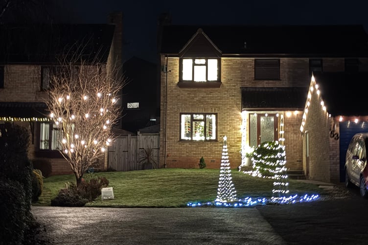 An impressive house Christmas lights display in Westernlea. AQ 0895